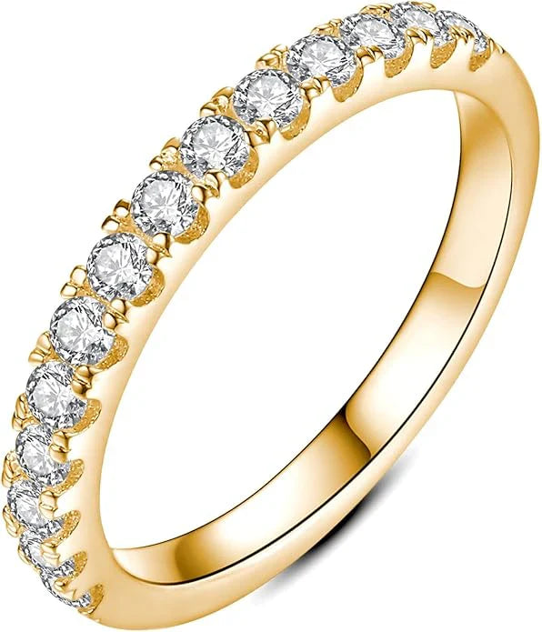 Angelica | Moissanite Wedding Band – Gold 18K