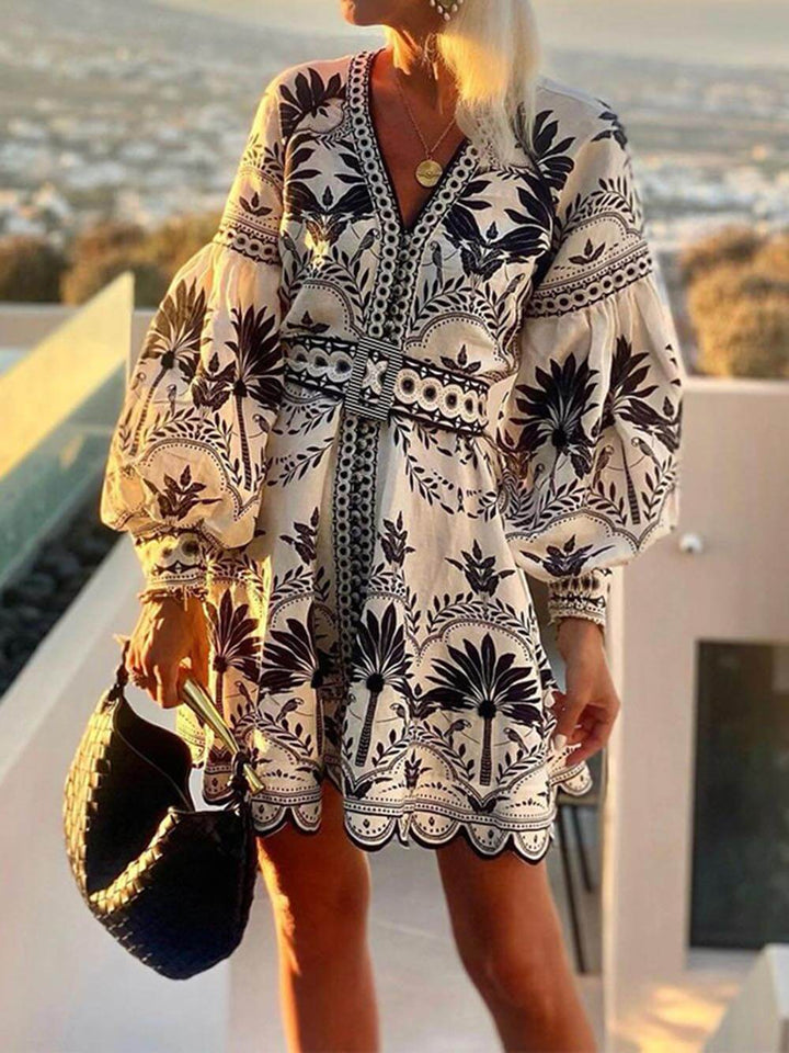 Marigold | Printed Beach Mini Dress