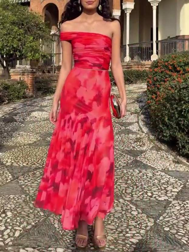 Vivienne | Printed Tube Top & Skirt Set