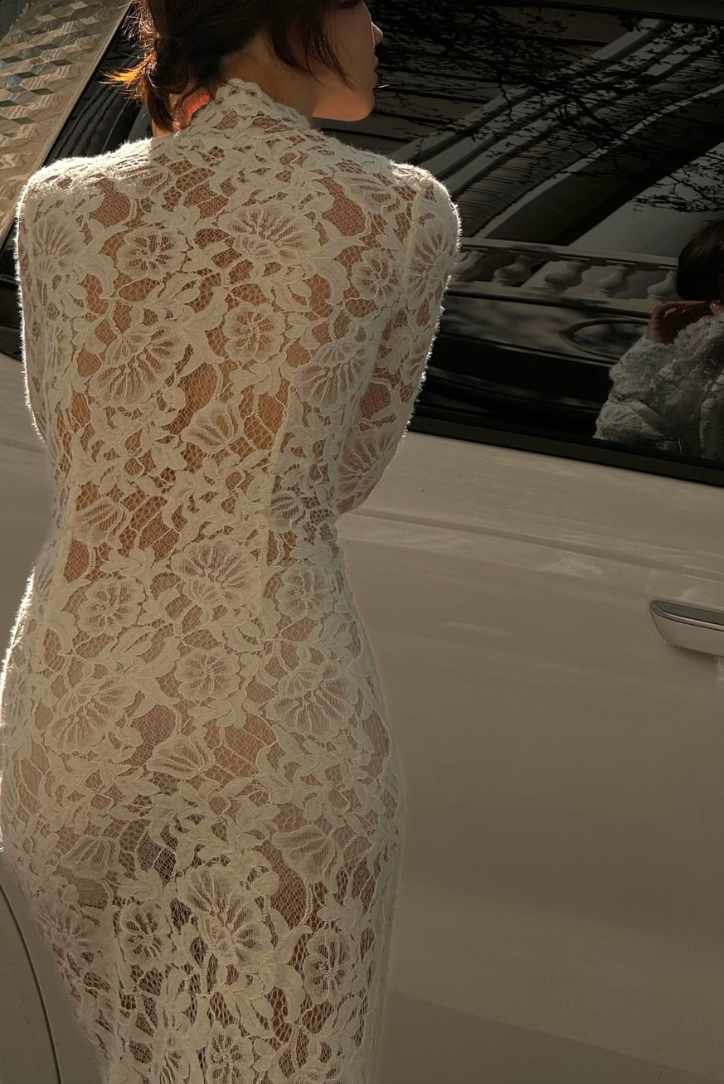 Lacy | White Maxi Dress