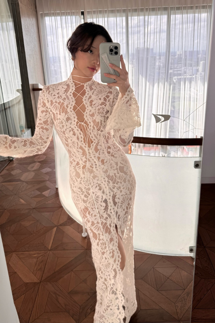 Lacy | White Maxi Dress