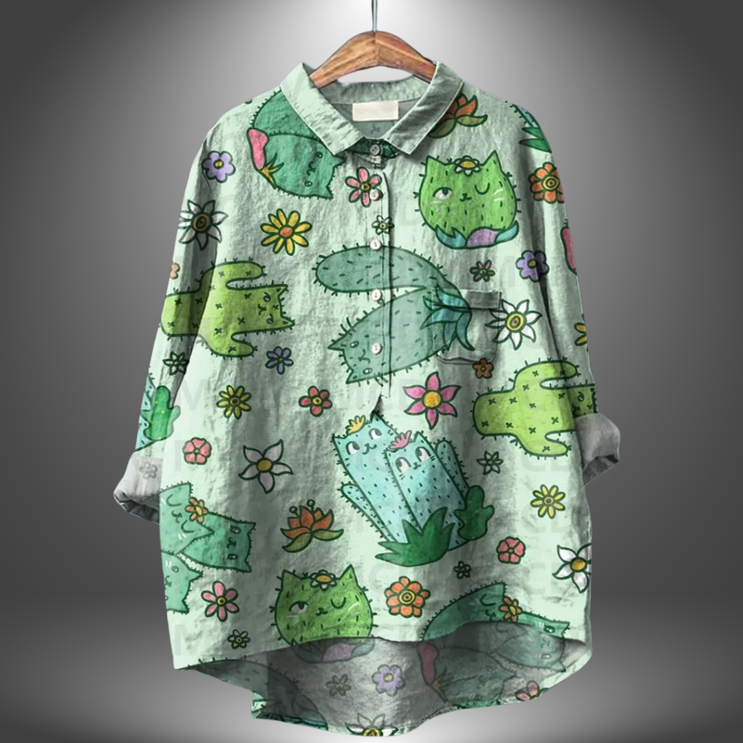 Luiza | Stylish Floral Women's Shirt