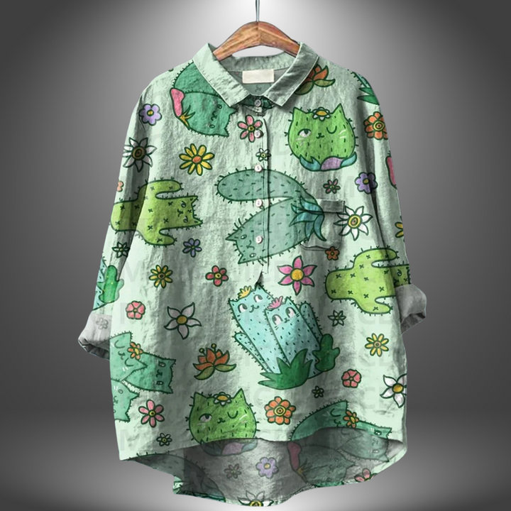 Luiza | Stylish Floral Women's Shirt