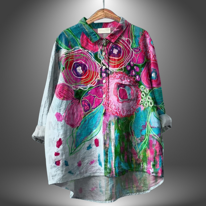 Luiza | Stylish Floral Women's Shirt