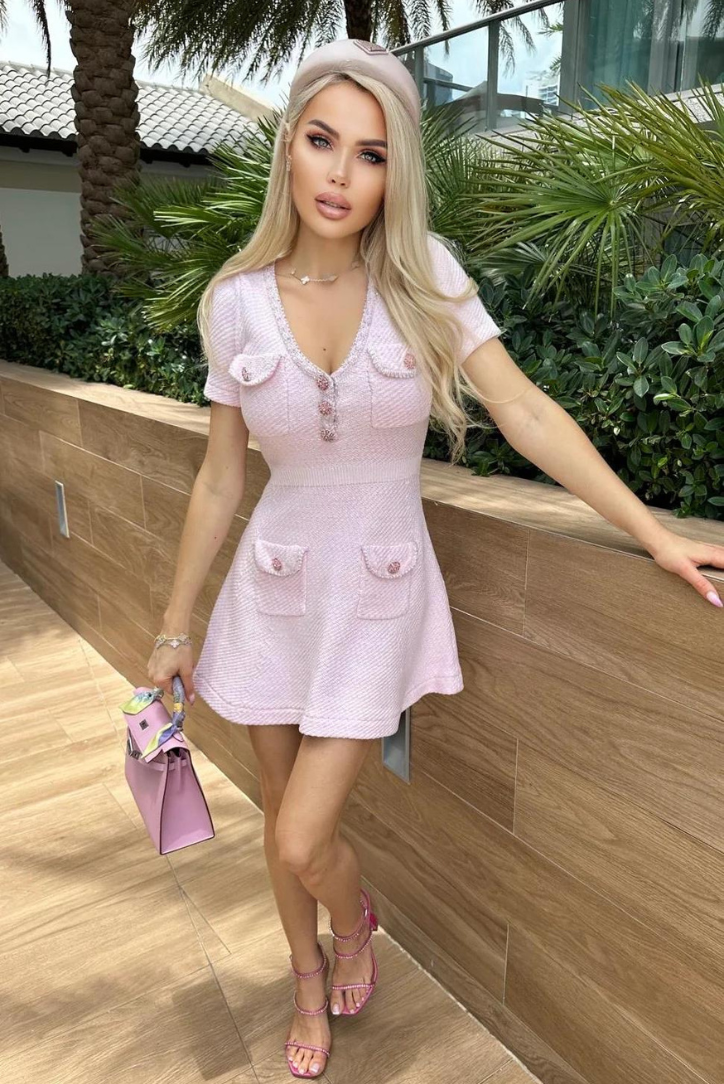 Elanora | Pink Mini Dress