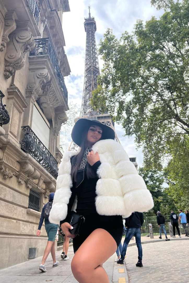 Vogue | White Faux Fur Coat