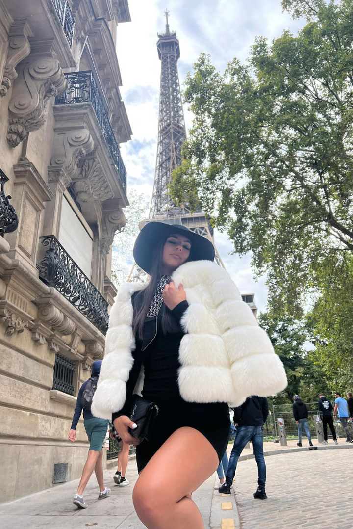 Vogue | White Faux Fur Coat