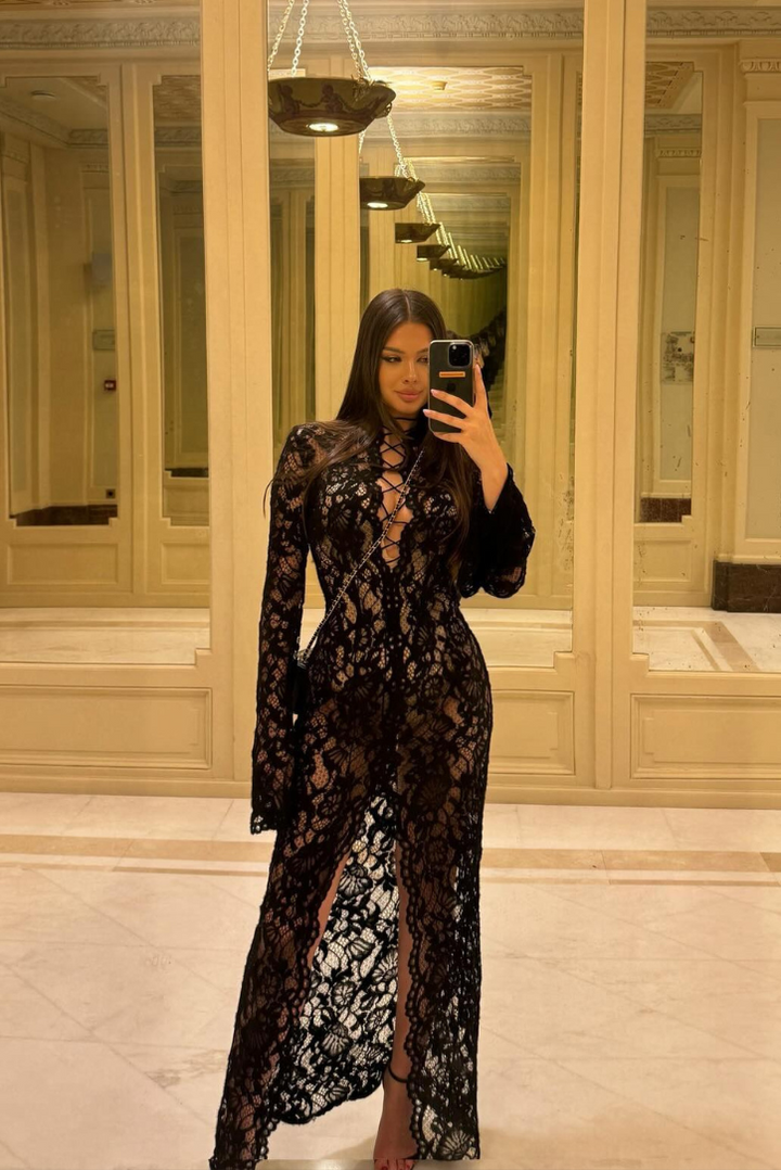 Lacy | Black Maxi Dress