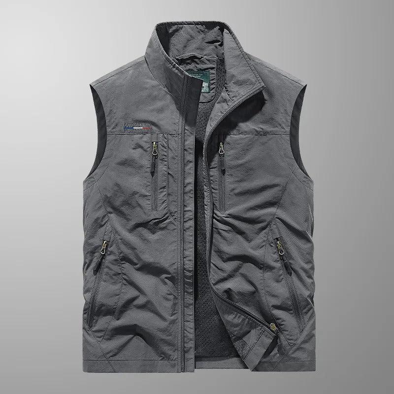 Topher | Multi-Pocket Sleeveless Vest