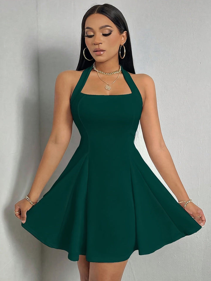 Selene | Backless Halter Dress