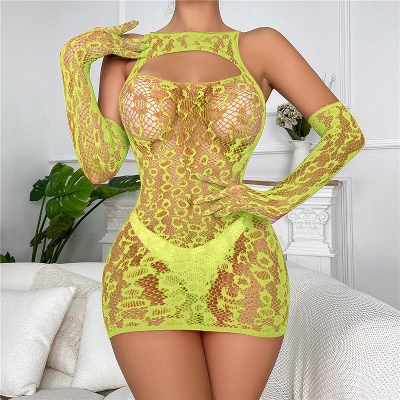 Lyn | Mesh Skirt & Gloves Set