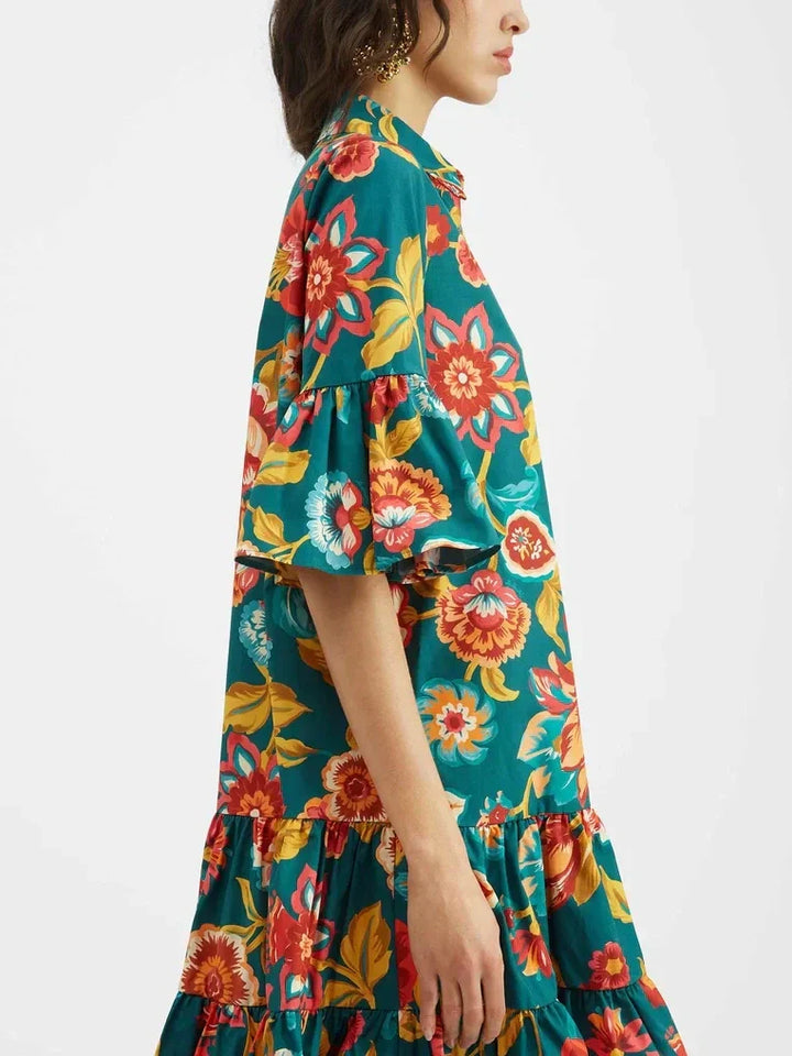Grace | Unique Floral Print Mini Dress