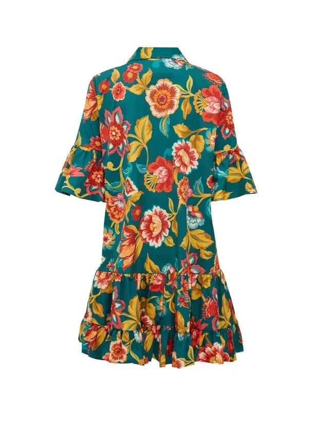Grace | Unique Floral Print Mini Dress
