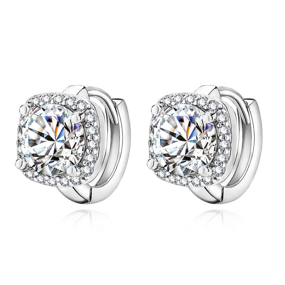Nadine | 18K Gold Square Earrings