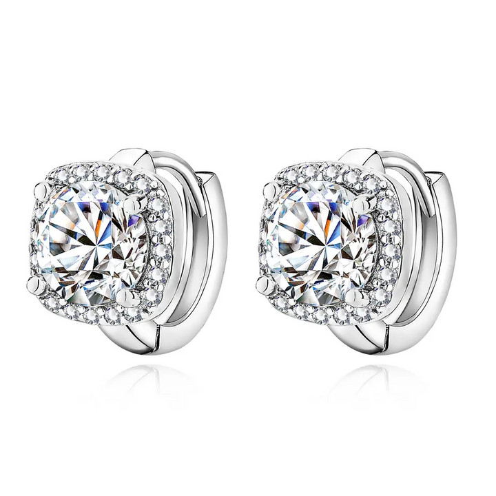 Nadine | 18K Gold Square Earrings