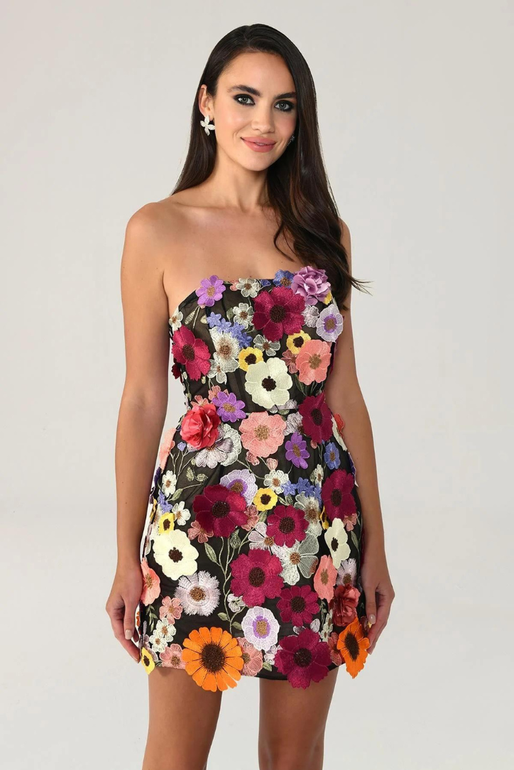 Taylor | Black Corset Mini Dress