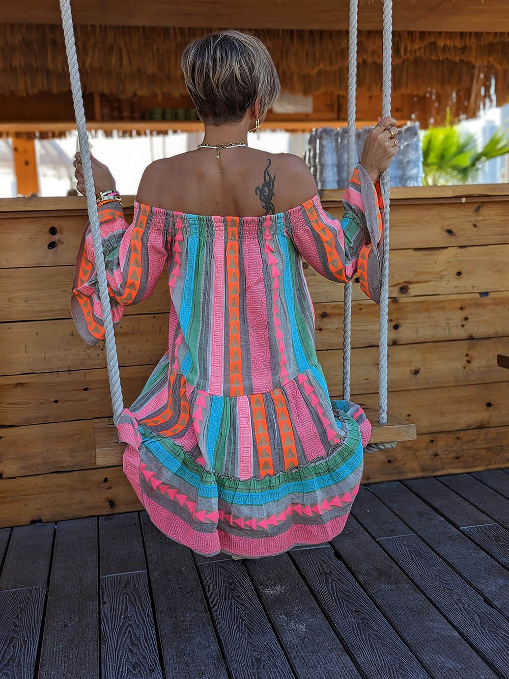 Joyce | Boho Off-Shoulder Dress