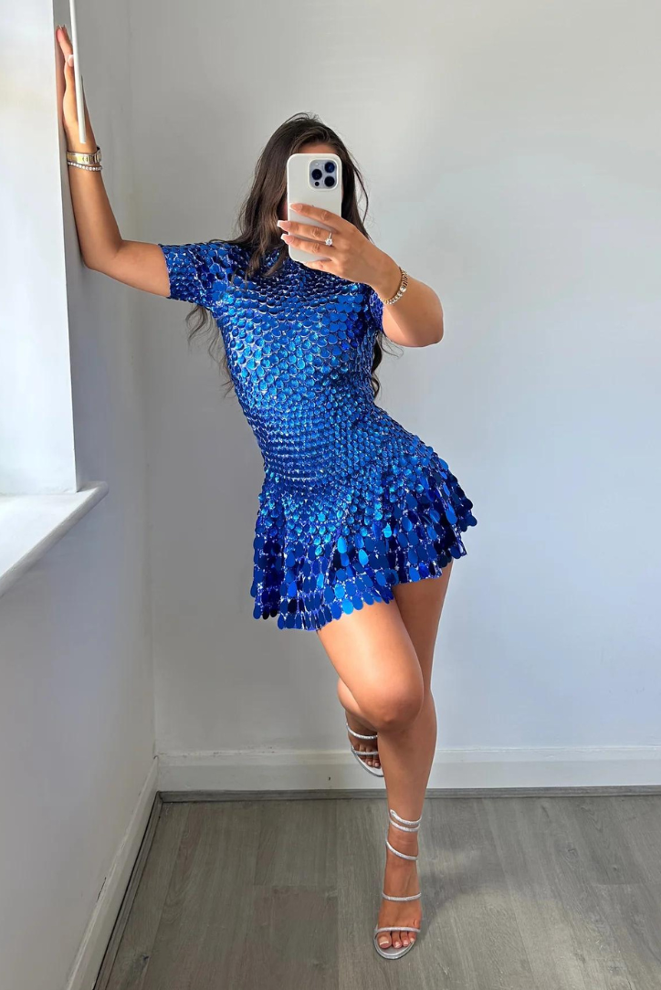 Athena | Blue Mini Dress