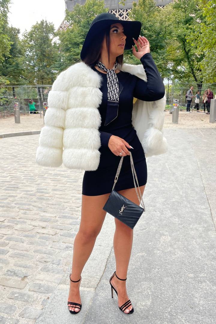 Vogue | White Faux Fur Coat