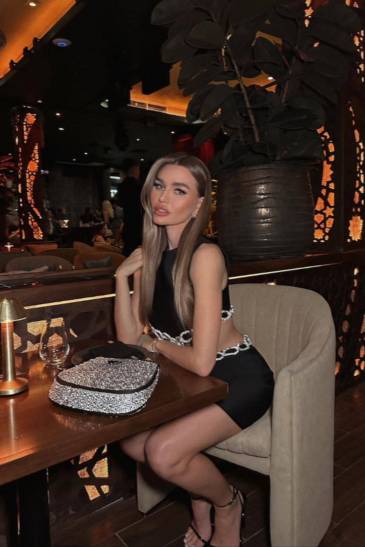 Milla | Black Diamond Mini Dress