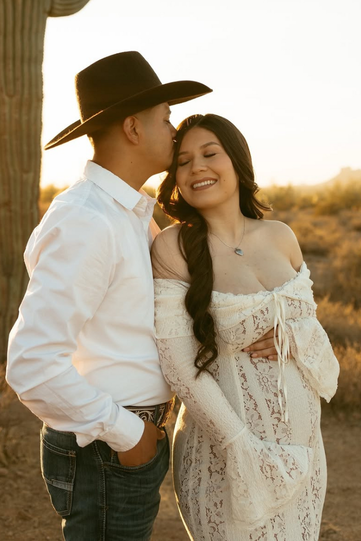 Georgette | Ivory Lace Maxi Dress