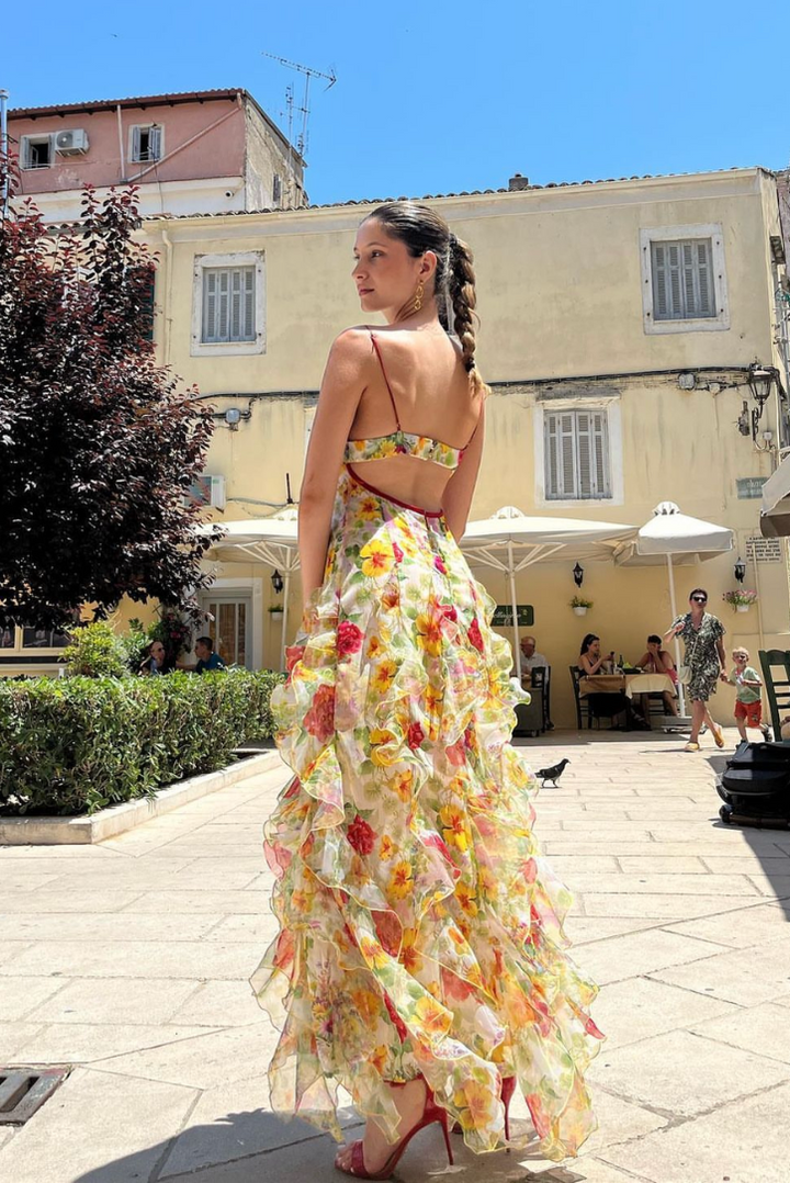 Martini | Ruffle Maxi Dress