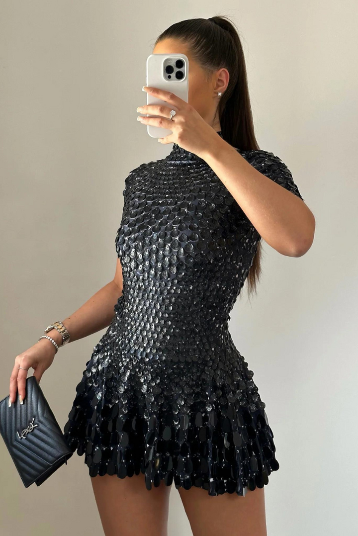 Athena | Black Mini Dress