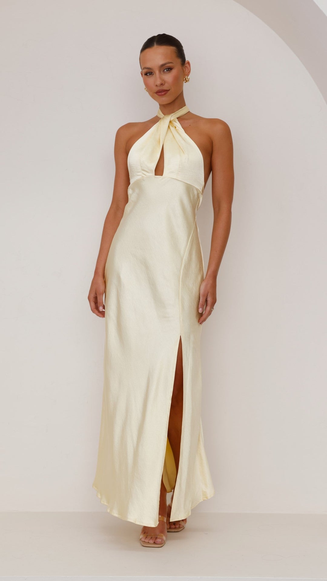 Vesta | Halter Dress Modern Elegance