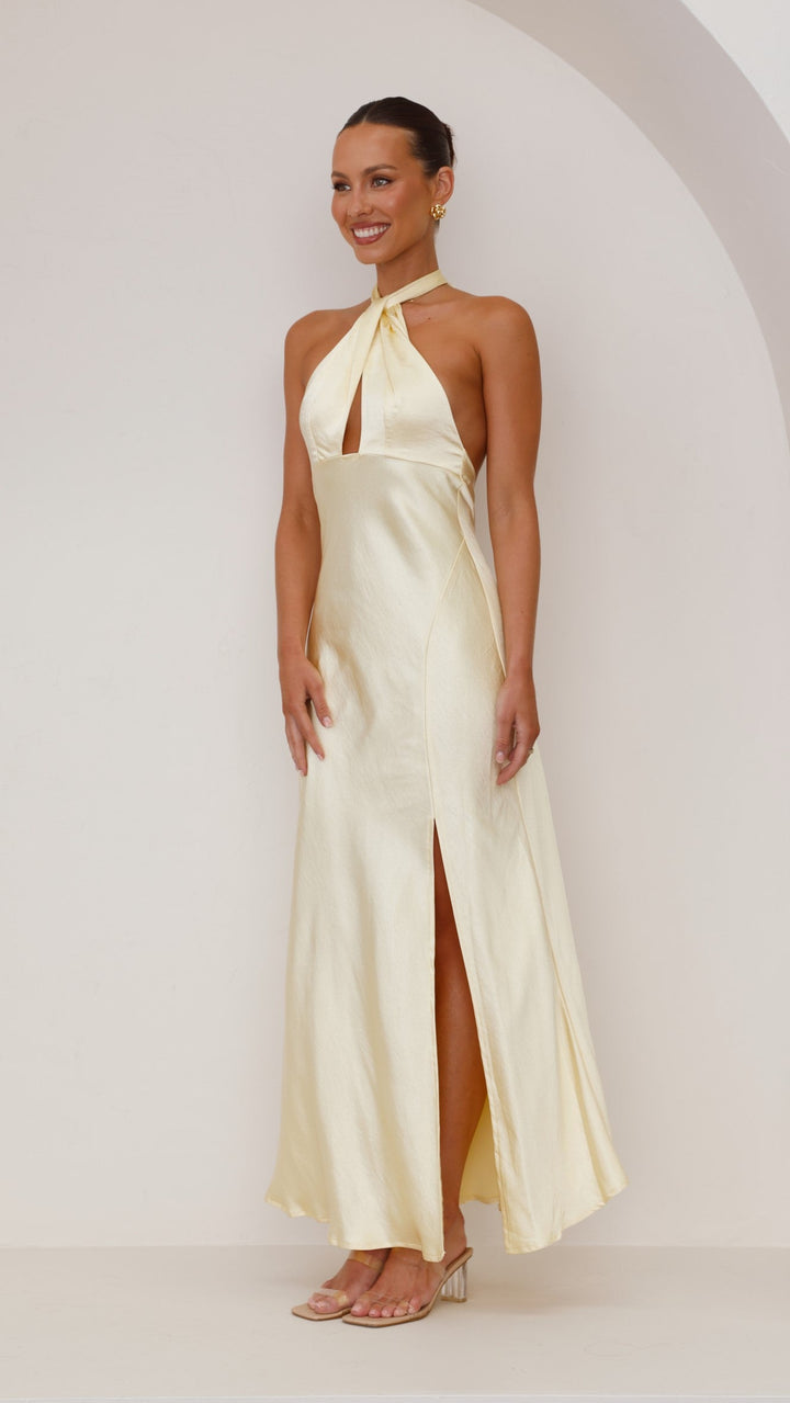 Vesta | Halter Dress Modern Elegance