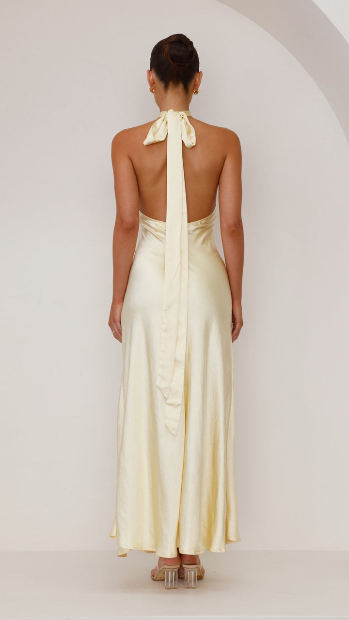 Vesta | Halter Dress Modern Elegance