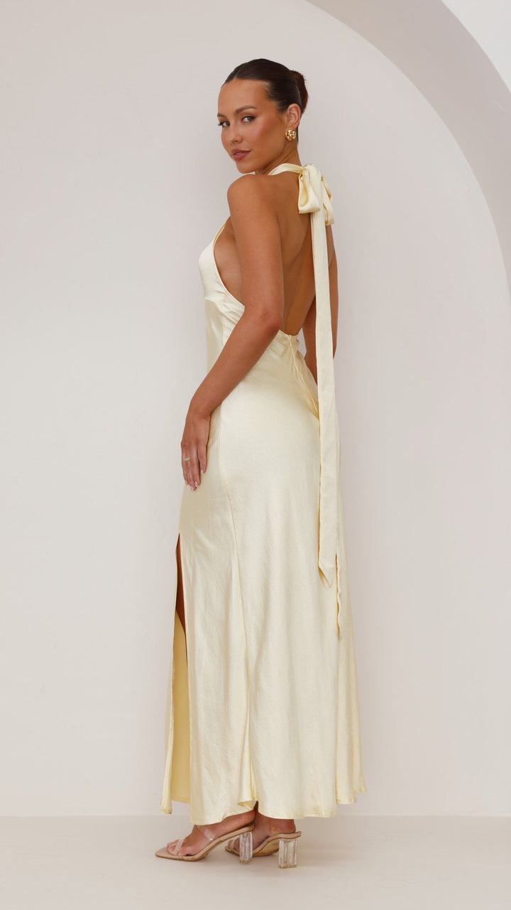 Vesta | Halter Dress Modern Elegance