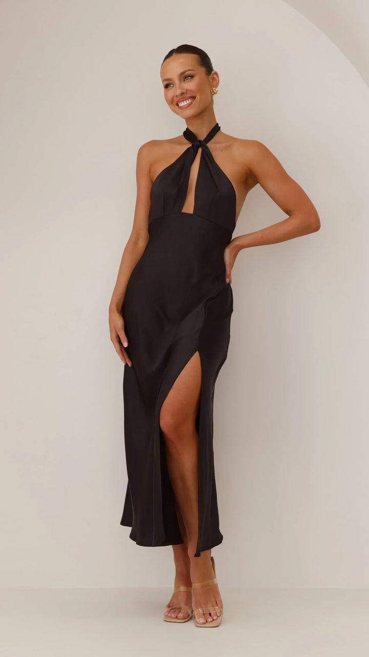Vesta | Halter Dress Modern Elegance