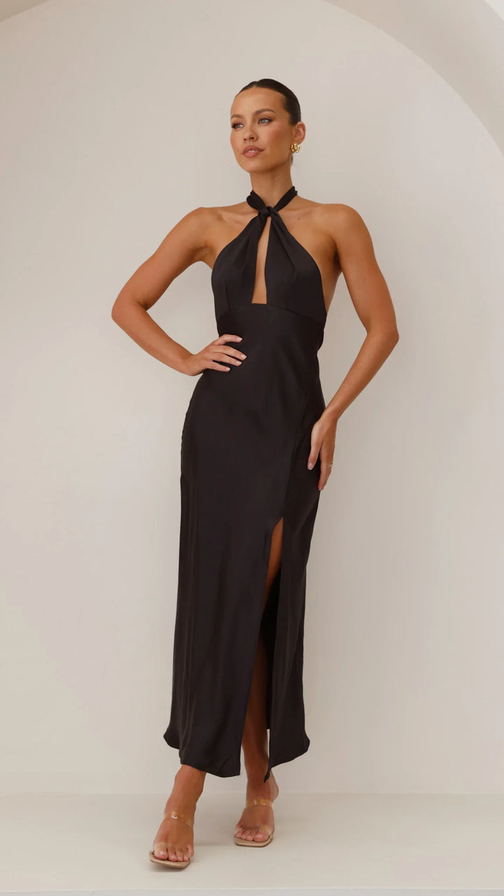 Vesta | Halter Dress Modern Elegance