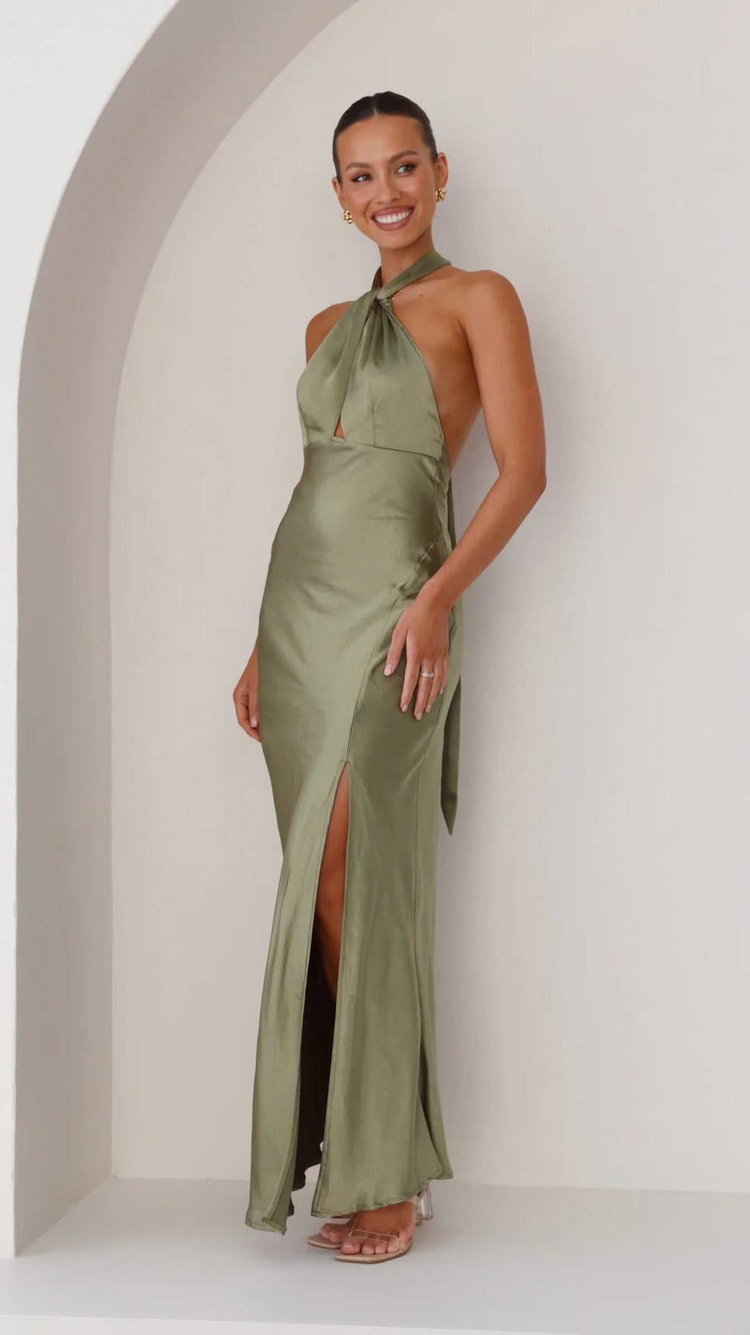 Vesta | Halter Dress Modern Elegance