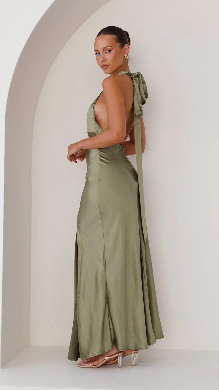 Vesta | Halter Dress Modern Elegance