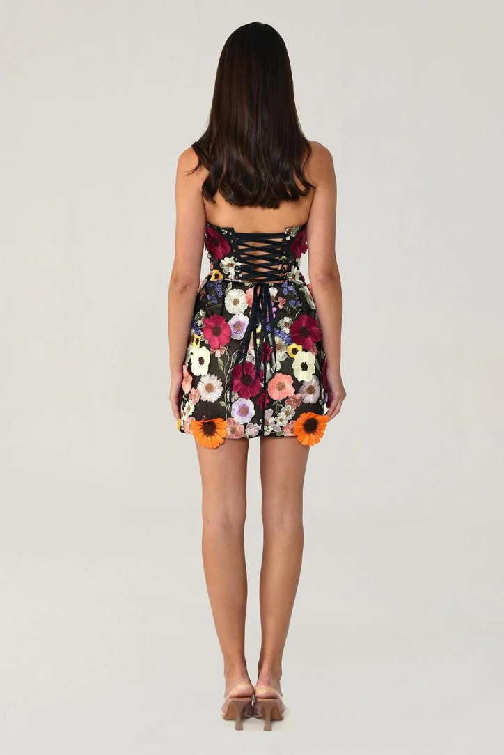Taylor | Black Corset Mini Dress