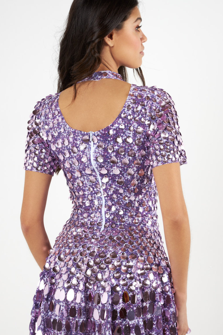 Athena | Lilac Mini Dress