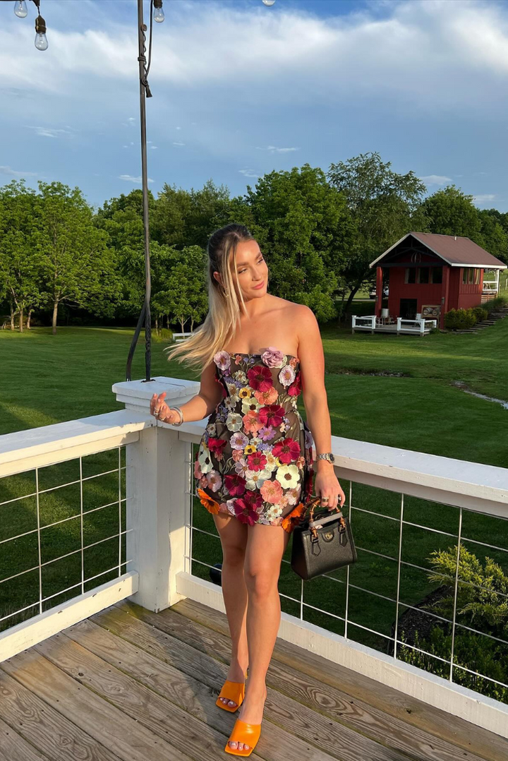 Taylor | Black Corset Mini Dress