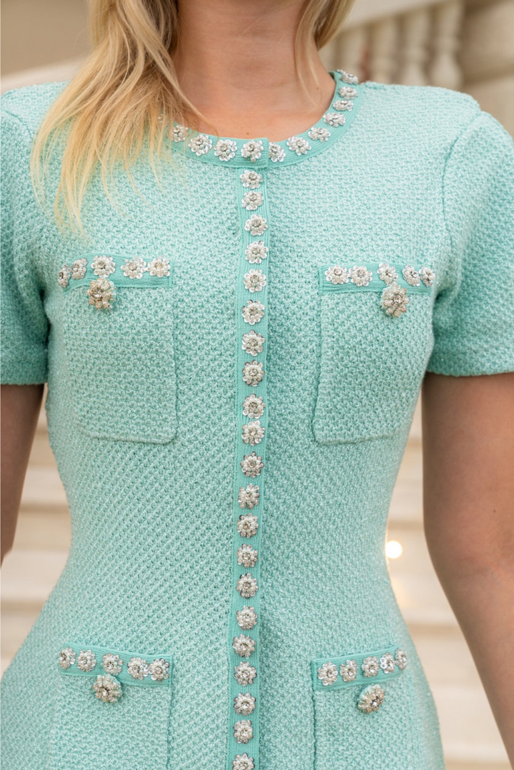 Julie | Diamond Mini Dress