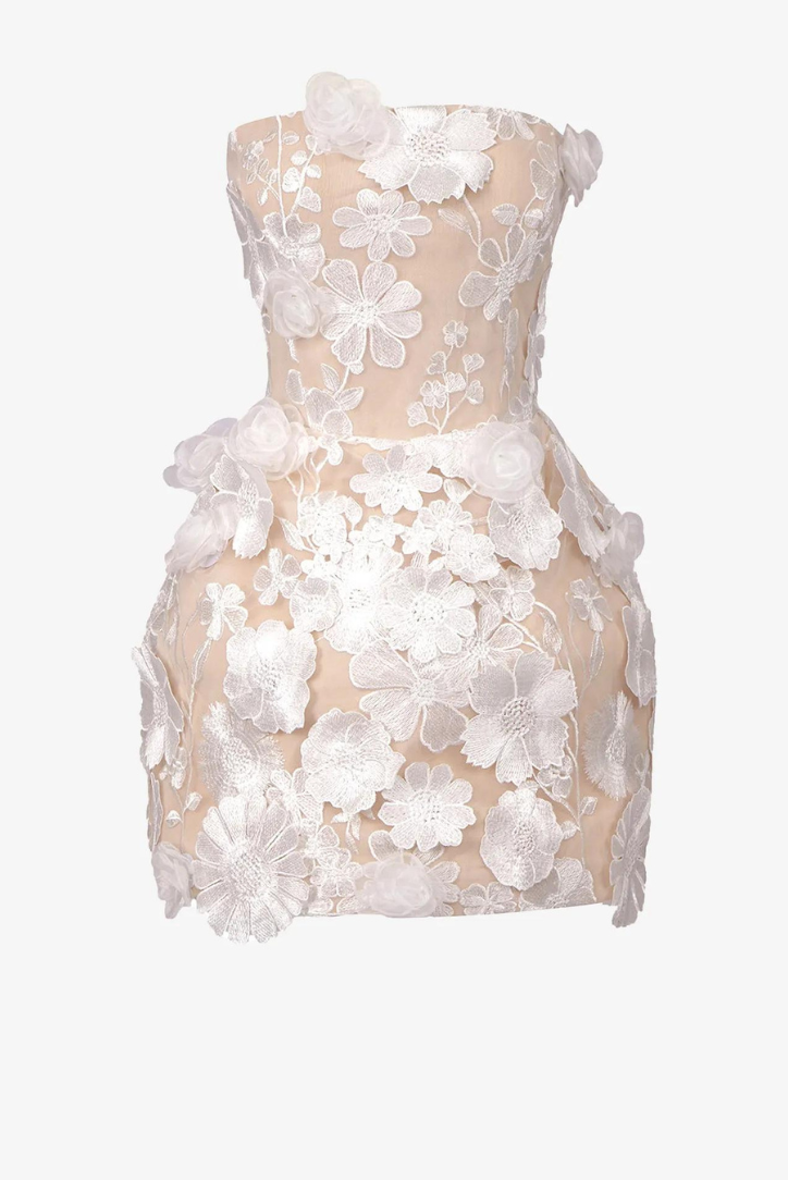 Taylor | Ivory Corset Mini Dress
