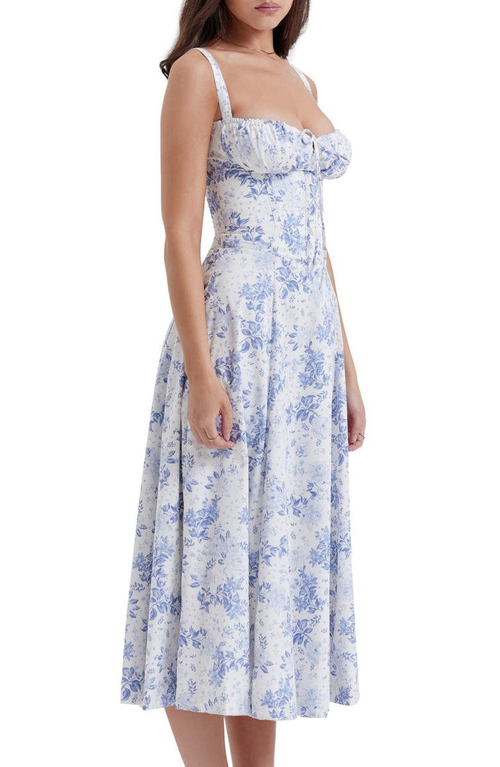 Martha | Floral Bustier Dress