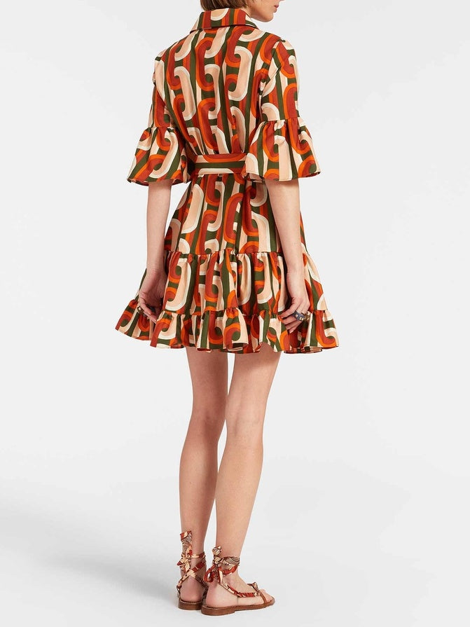 Elsinore | Elegant Dropped Waist Mini Dress