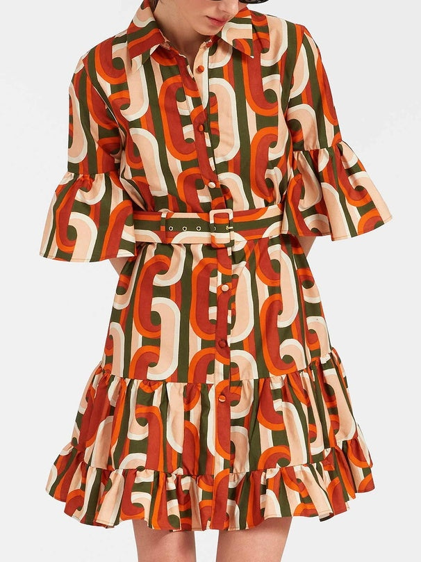 Elsinore | Elegant Dropped Waist Mini Dress