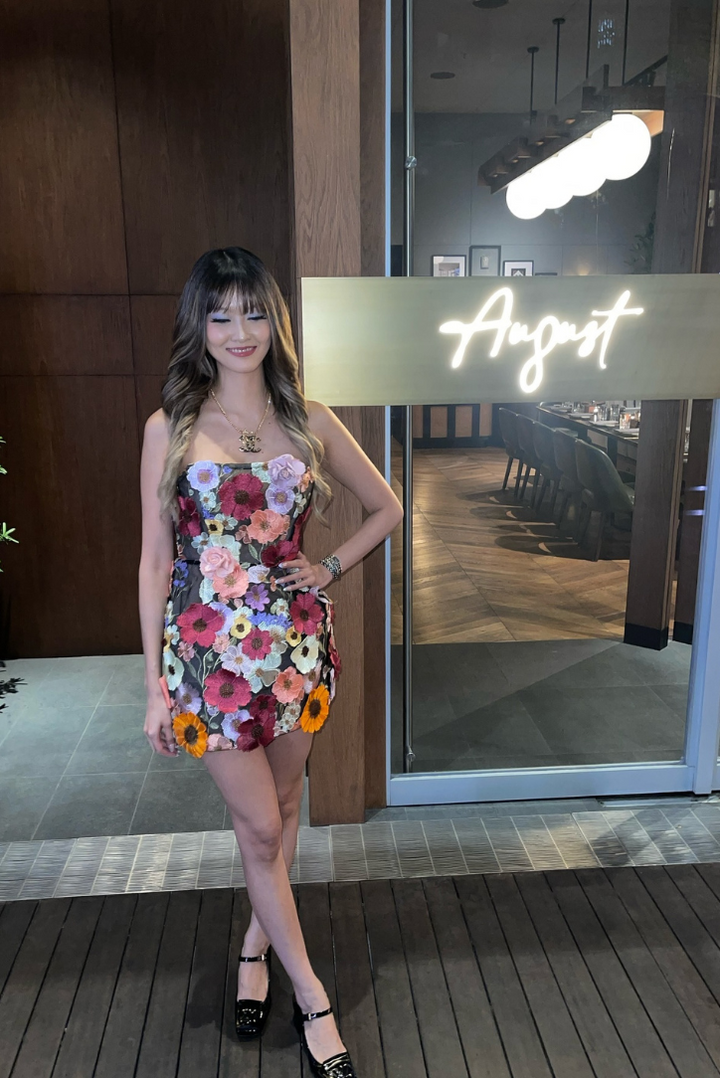 Taylor | Black Corset Mini Dress