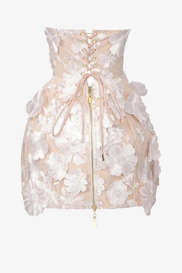 Taylor | Ivory Corset Mini Dress