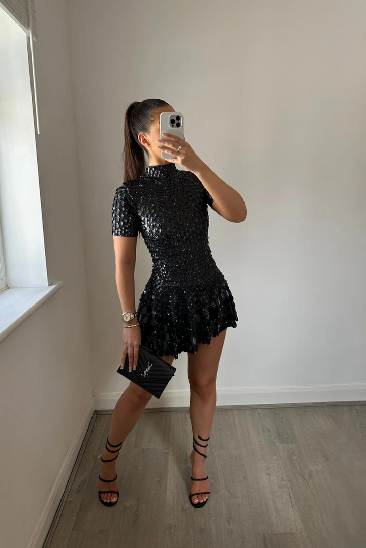 Athena | Black Mini Dress