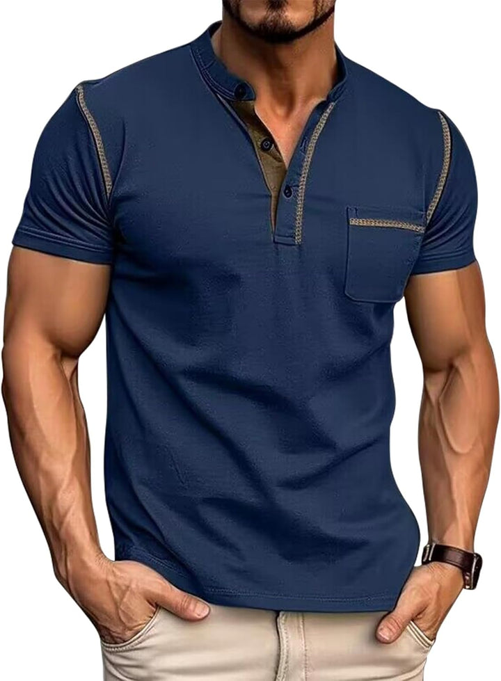 Jack | Contrast Henley Tee