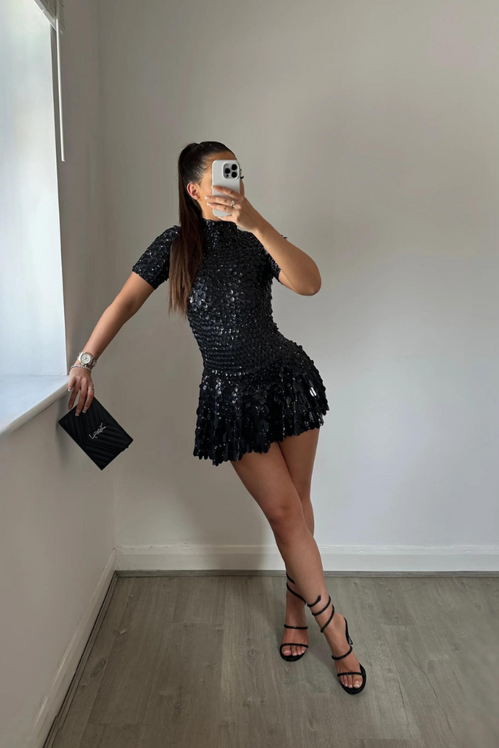 Athena | Black Mini Dress