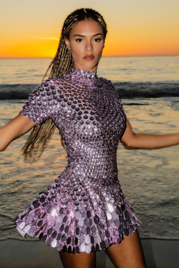 Athena | Lilac Mini Dress