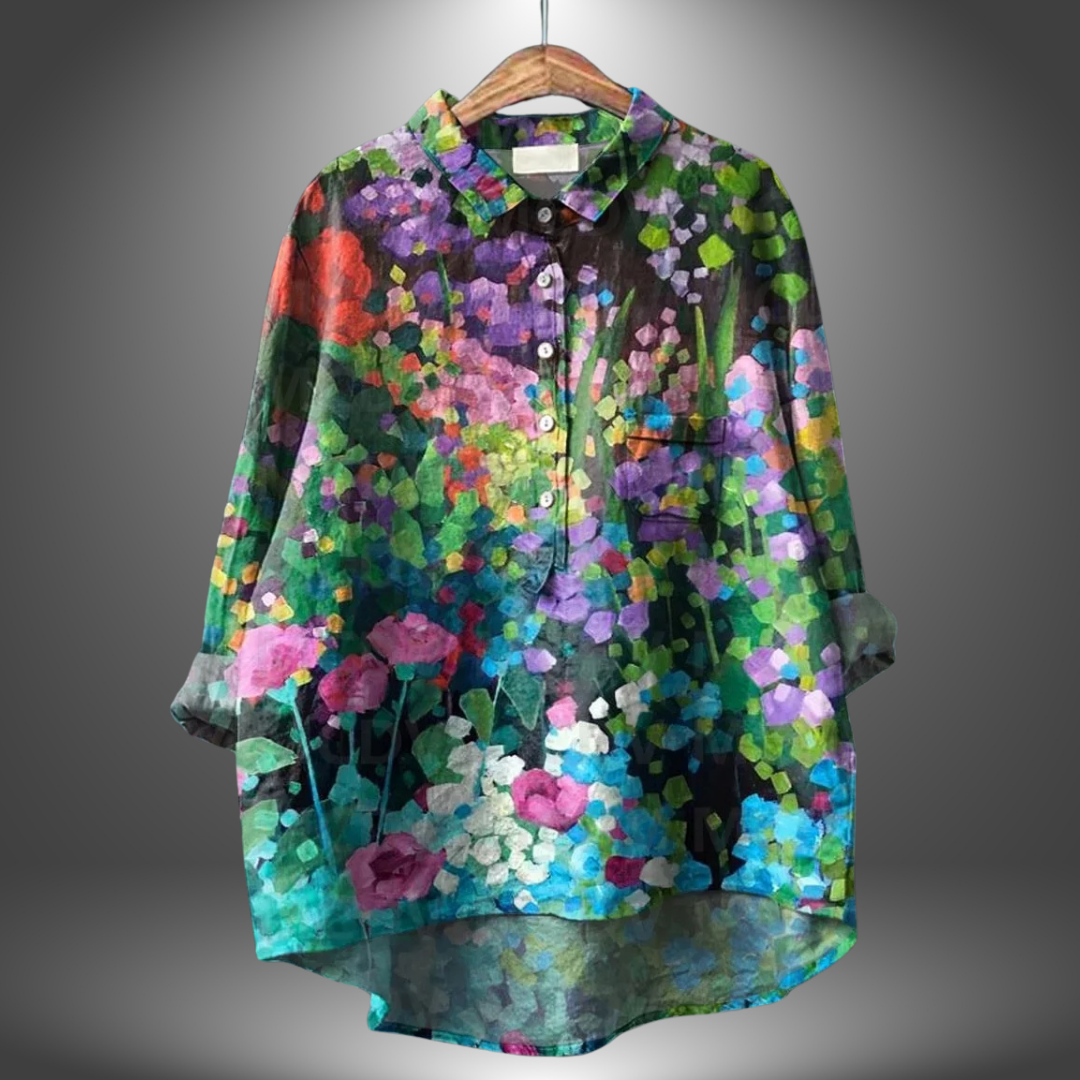 Luiza | Stylish Floral Women's Shirt